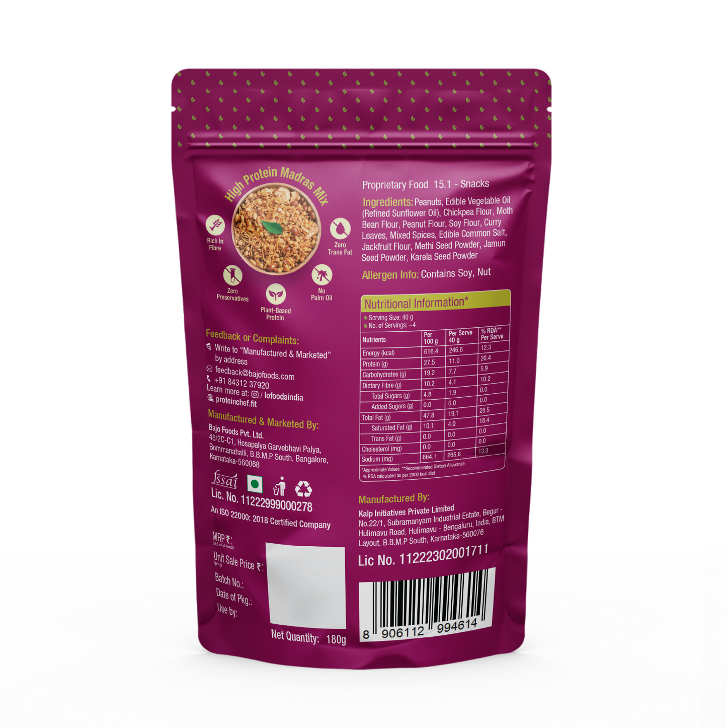 High Protein Madras South Mixture