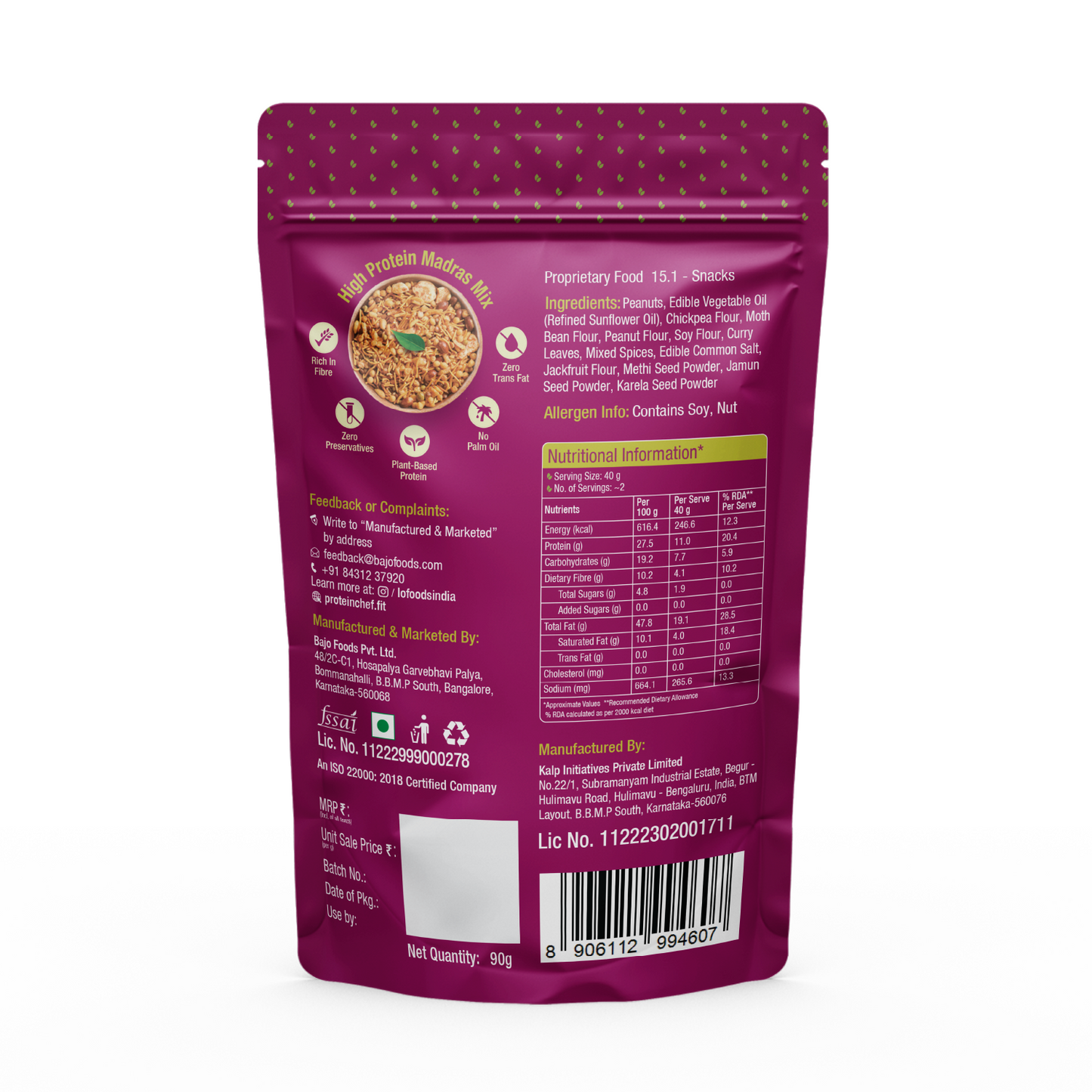 High Protein Madras South Mixture