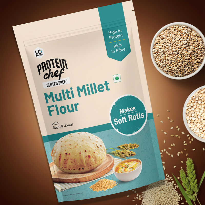 Lo Foods Gluten Free Atta (Jowar, Ragi Flour and Millet)