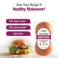 Protein Chef High Protein Burger Bun (No Maida, Multigrain)