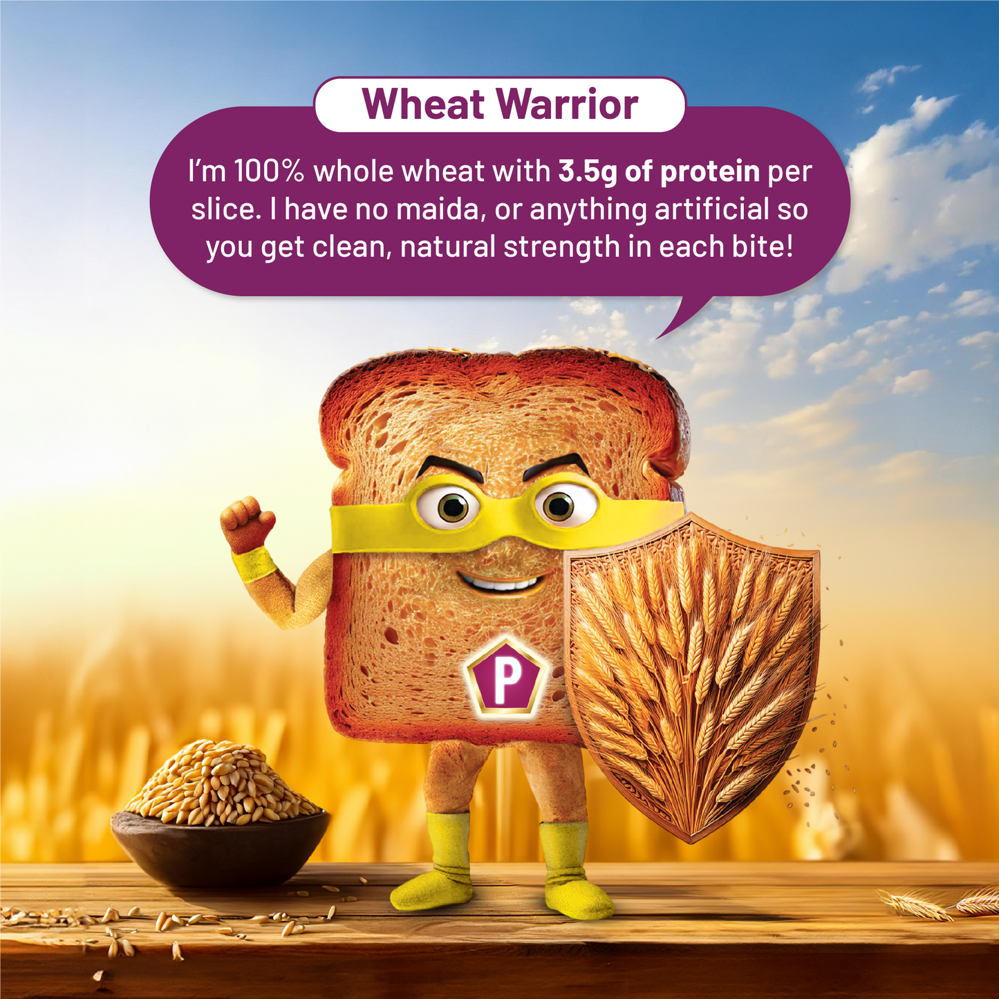 Protein Chef High Fibre Whole Wheat Bread