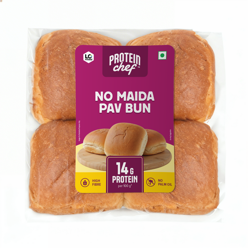 Protein Chef High Protein Pav Bun (Zero Maida, Multigrain)