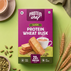 Protein Chef High Protein No Maida Premium Rusk (Elaichi Toast)