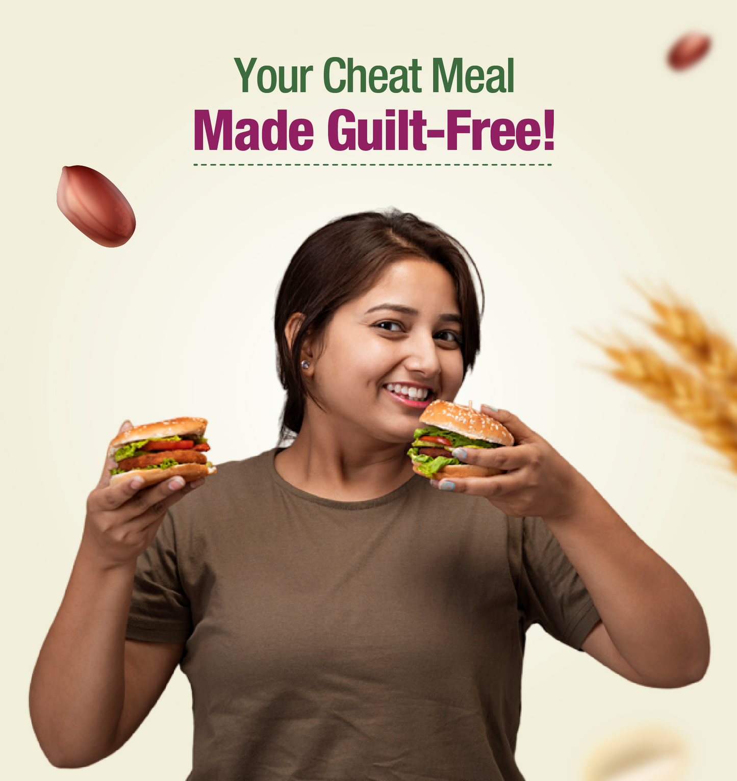 Protein Chef High Protein Burger Bun (No Maida, Multigrain)