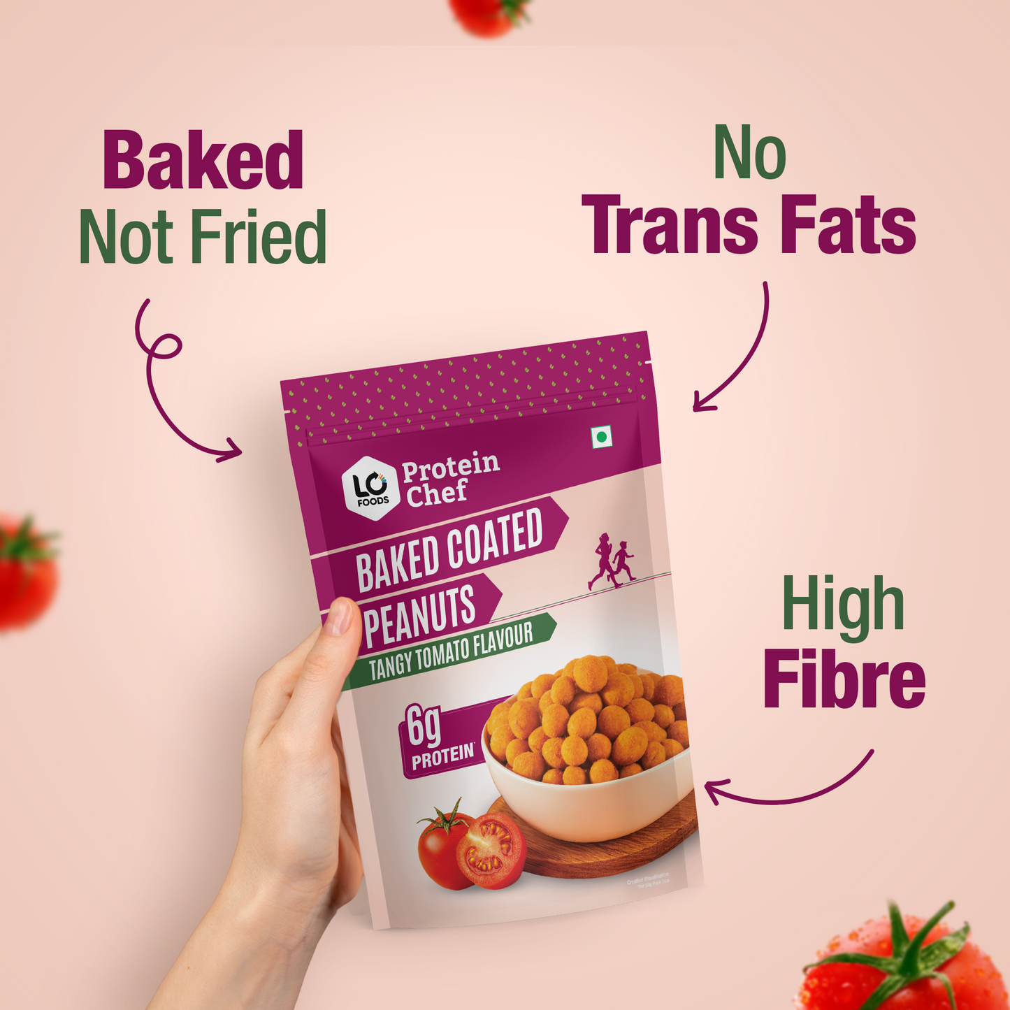 Tangy Tomato Flavour Baked Coated Peanuts