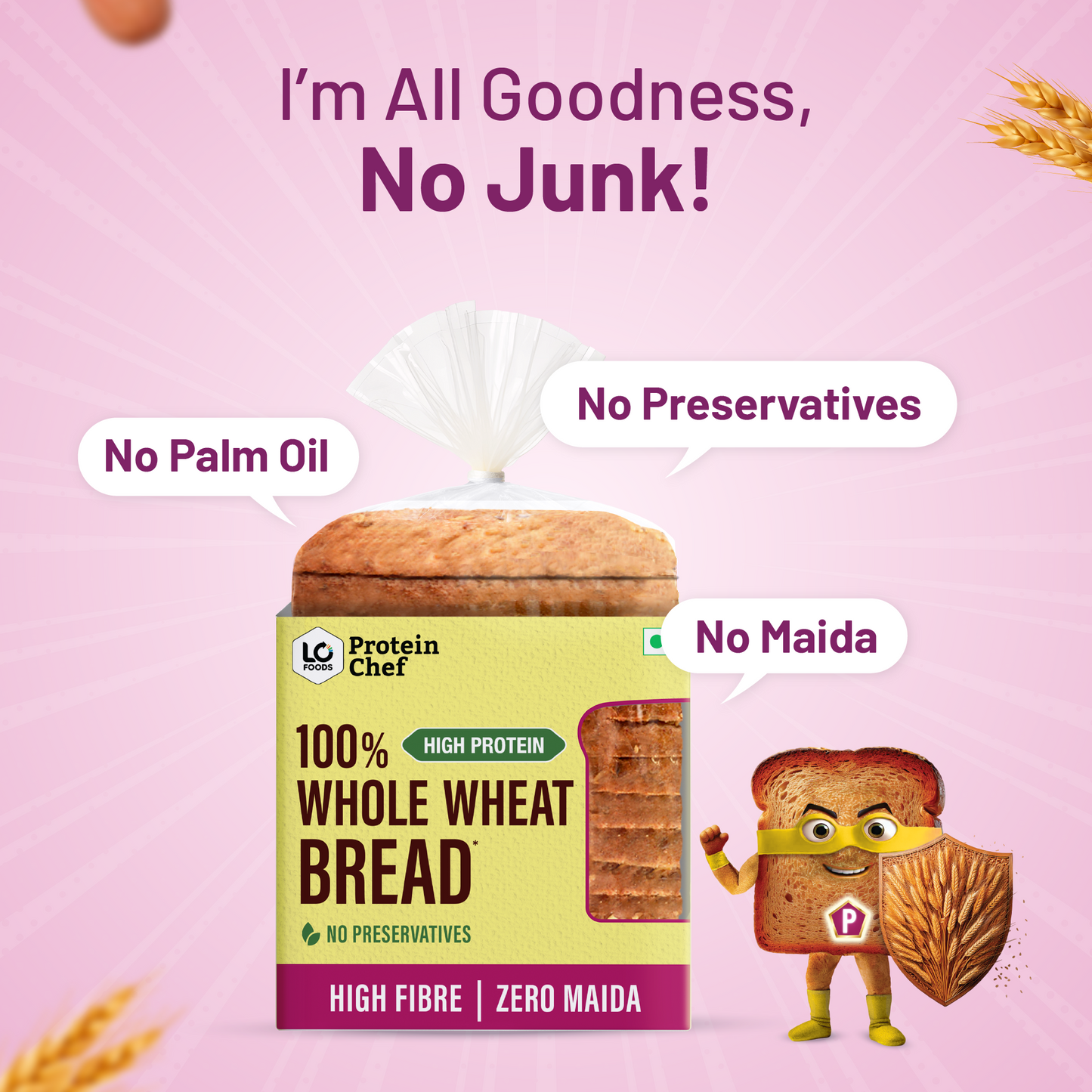 Protein Chef High Fibre Whole Wheat Bread