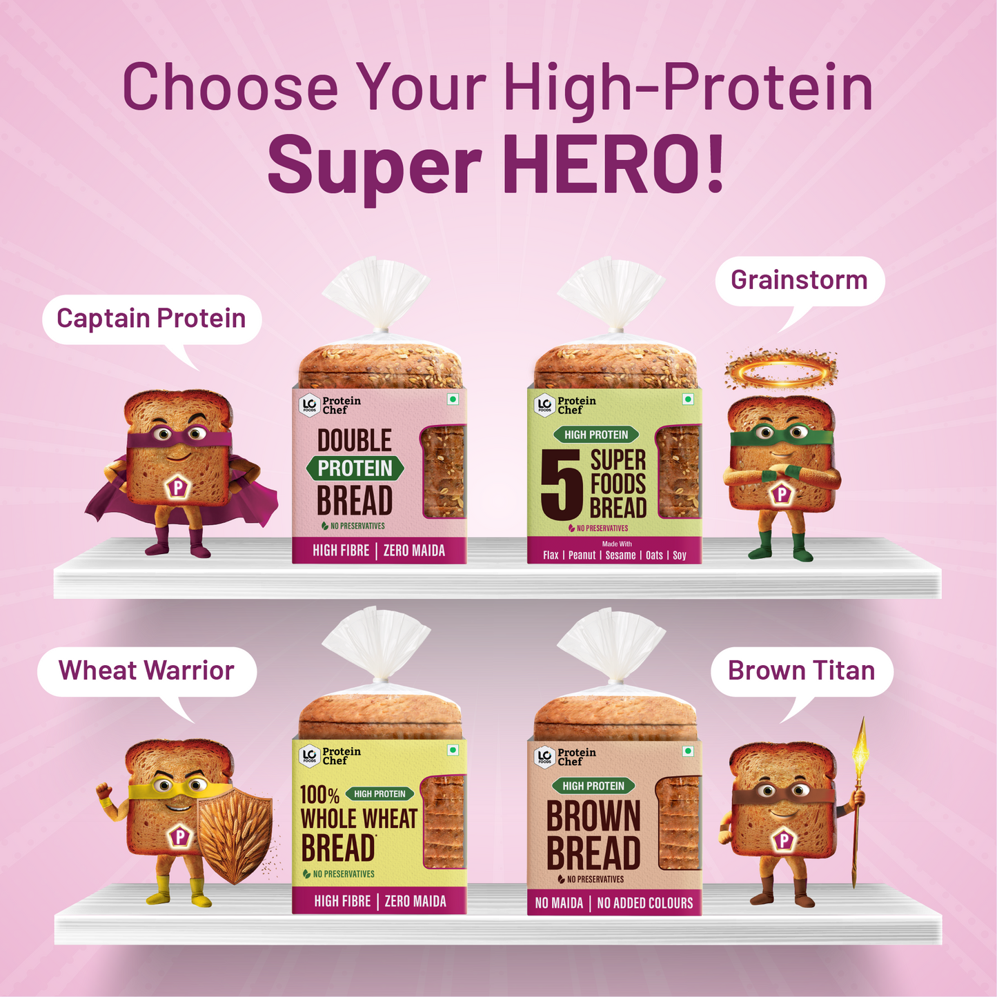 Protein Chef High Fibre Whole Wheat Bread