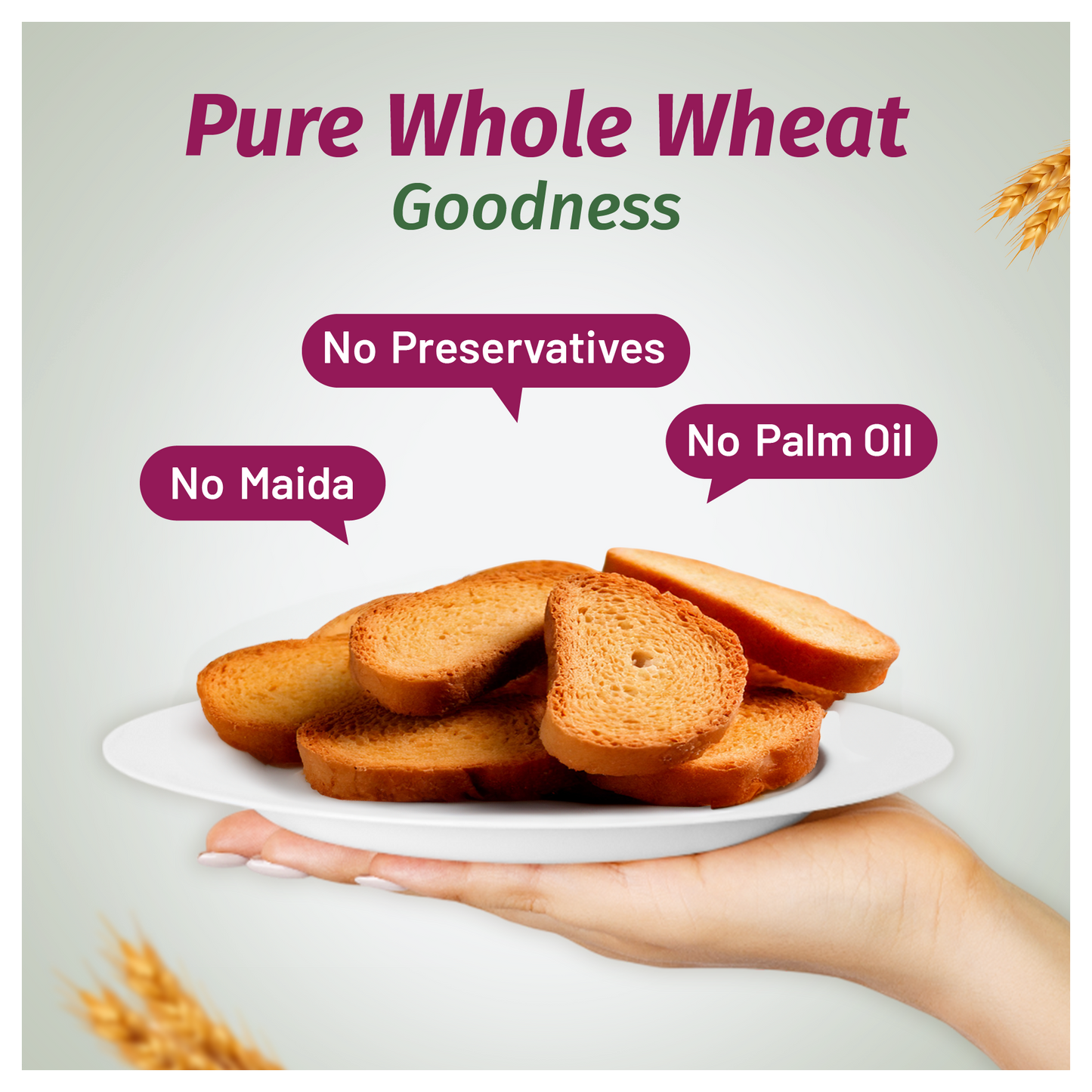 Zero Maida High Protein Wheat Rusk