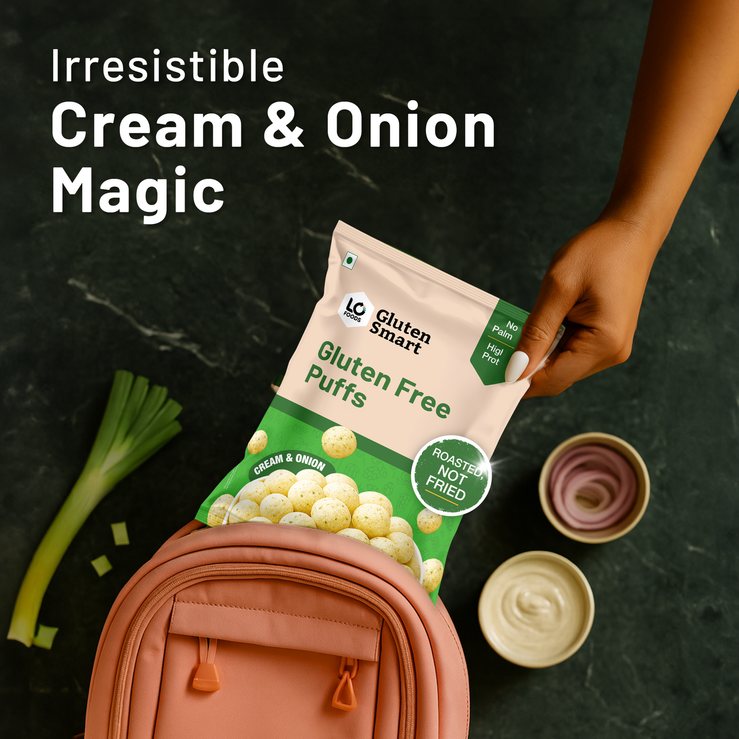 Gluten Free Cream & Onion Puffs