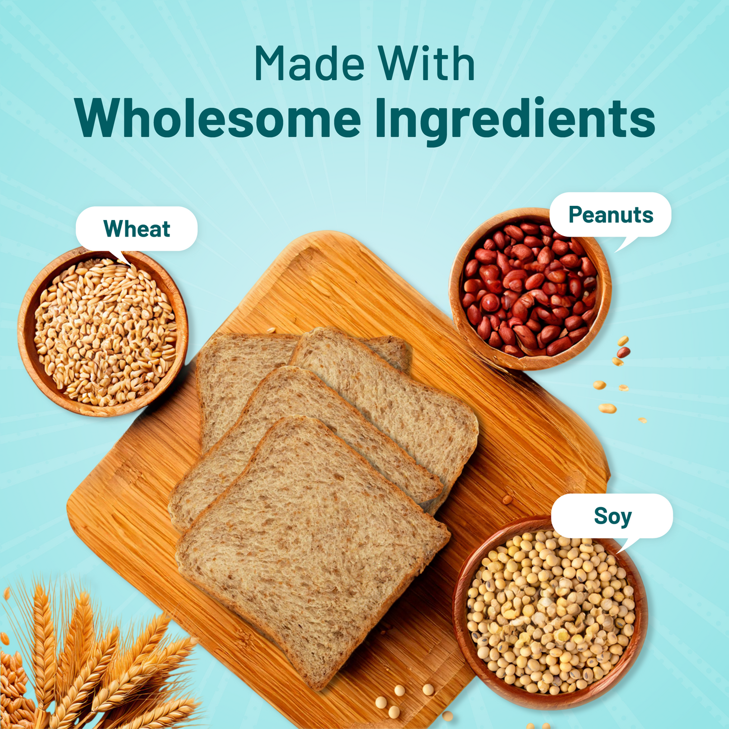 Protein Chef 38g Protein Brown Bread, No Maida