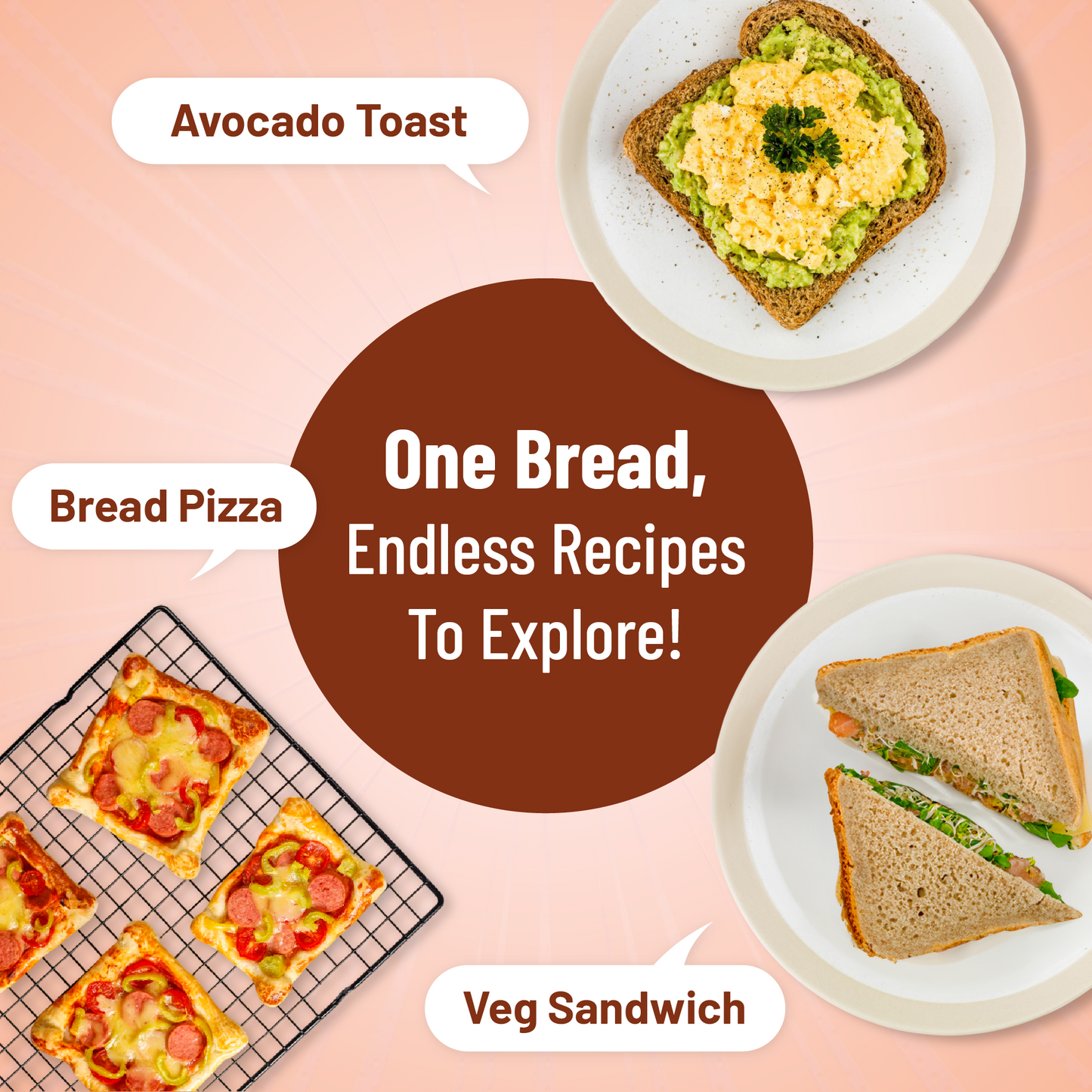 Protein Chef 32g Protein Milk Bread, No Maida