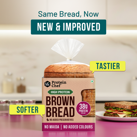 Protein Chef 38g Protein Brown Bread, No Maida