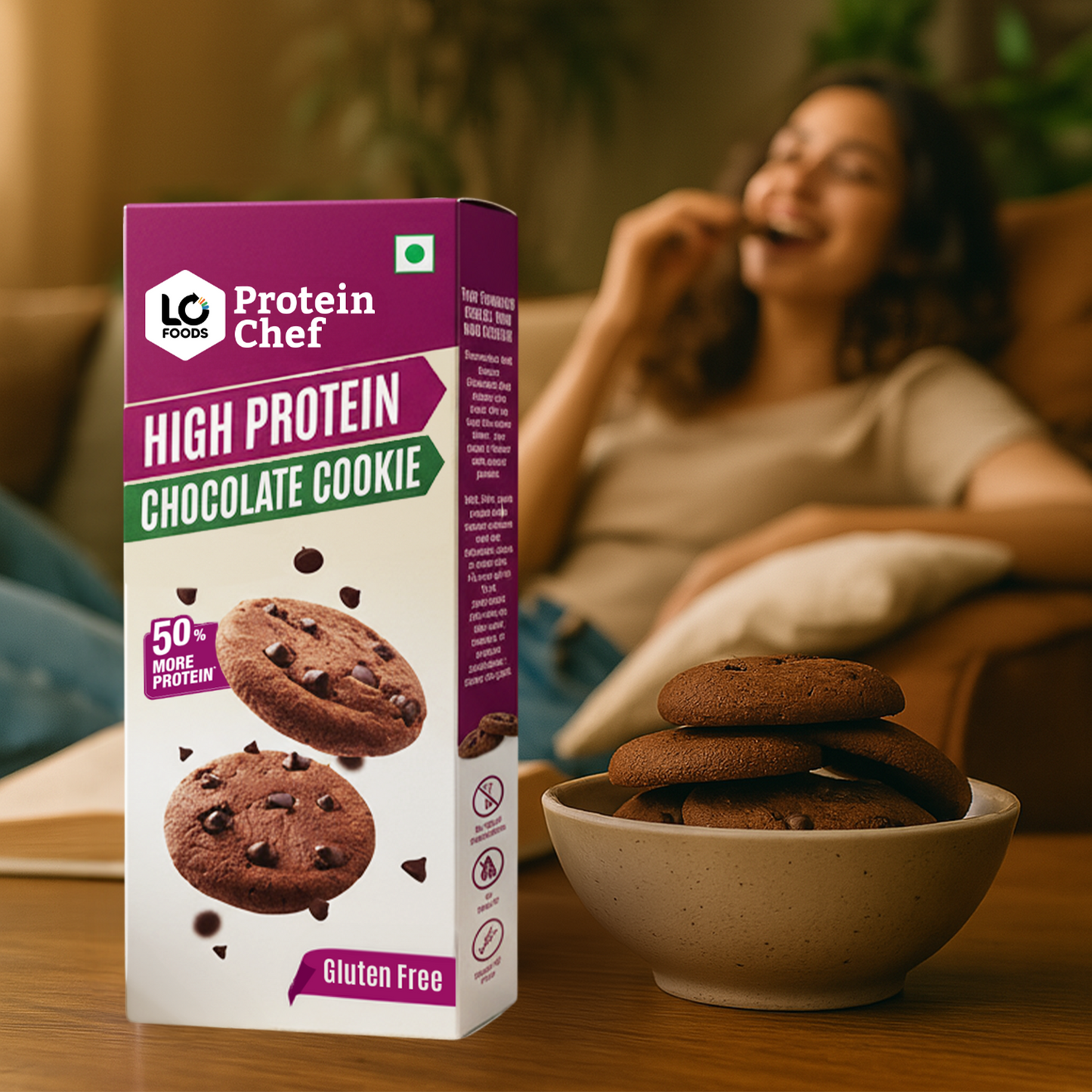 High Protein Chocolate Chip Cookies