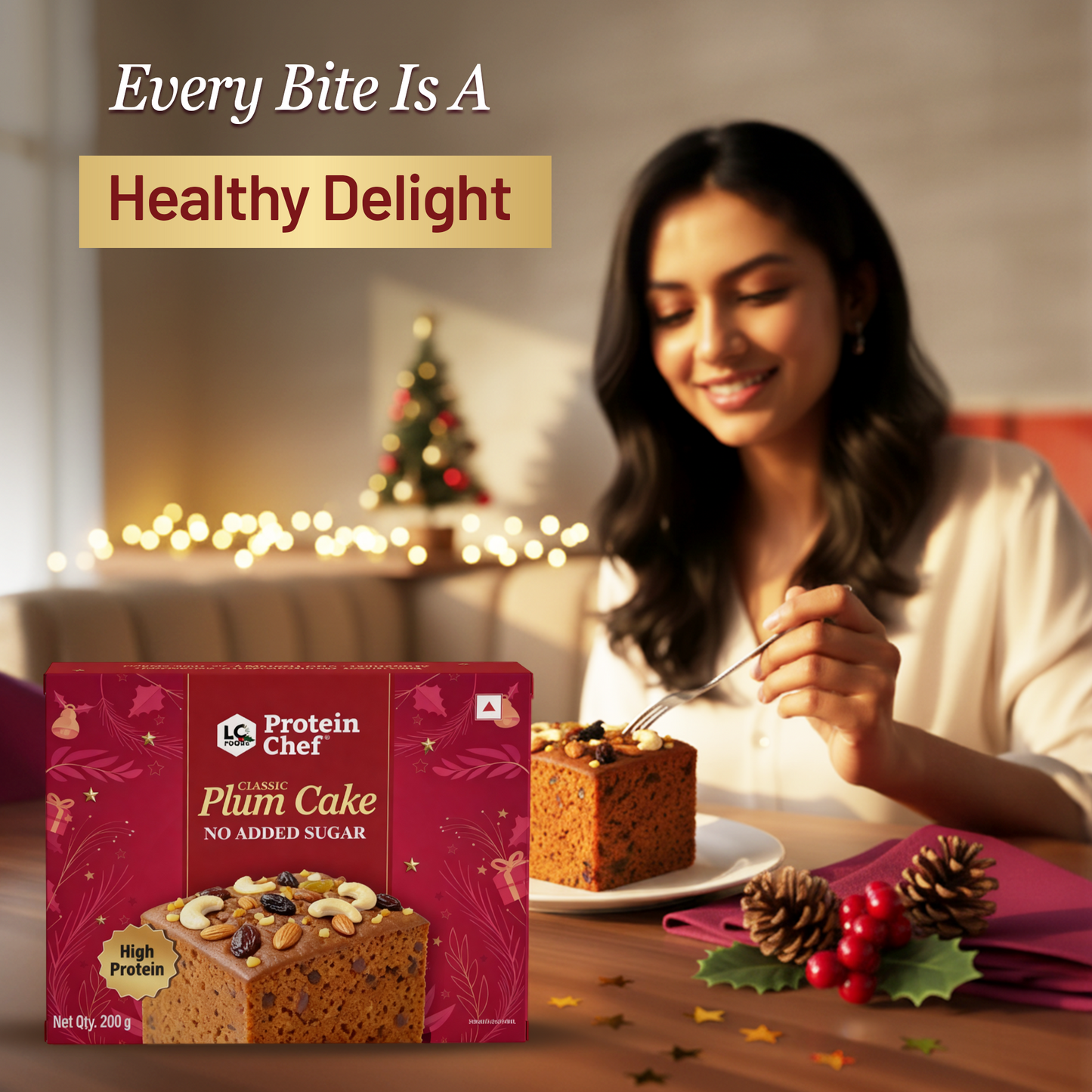 High Protein Plum Cake