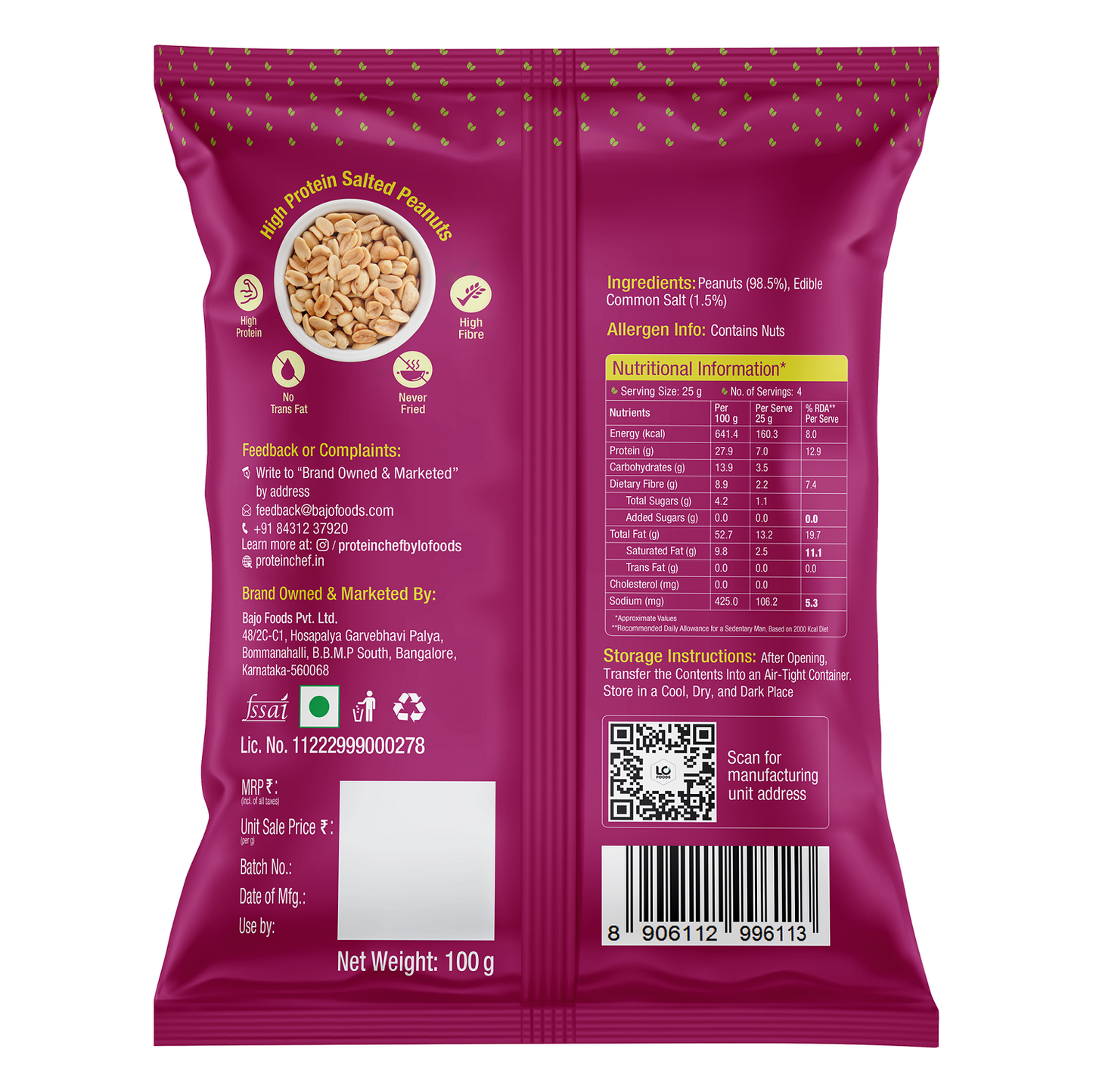 High Protein Salted Peanuts