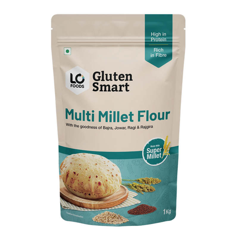 Lo! Foods Gluten Free Atta (Jowar, Ragi Flour and Millet)
