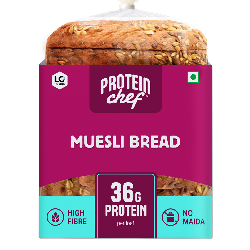 Protein Chef Muesli 36g Protein Bread, No Maida