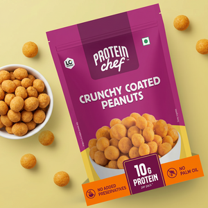 Protein Chef Baked Coated Peanuts (Masala Roasted Healthy Snacks)